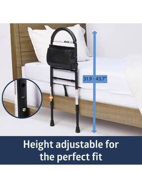 Medline Bed Assist Bar for Seniors with Nylon Bag for Storage